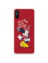 Funda para Xiaomi Redmi 9AT Oficial de Disney Minnie Mad About - Clásicos Disney