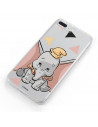 Funda para Xiaomi Redmi 9AT Oficial de Disney Dumbo Silueta Transparente - Dumbo