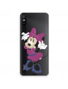 Funda para Xiaomi Redmi 9AT Oficial de Disney Minnie Rosa - Clásicos Disney