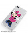 Funda para Xiaomi Redmi 9AT Oficial de Disney Minnie Rosa - Clásicos Disney