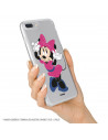 Funda para Xiaomi Redmi 9AT Oficial de Disney Minnie Rosa - Clásicos Disney