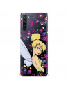 Funda para Oppo Find X2 Neo Oficial de Disney Campanilla Flores - Peter Pan