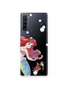 Funda para Oppo Reno 3 Pro Oficial de Disney Ariel y Sebastián Burbujas - La Sirenita