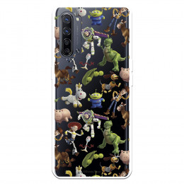 Funda para Oppo Reno 3 Pro Oficial de Disney Muñecos Toy Story Siluetas - Toy Story