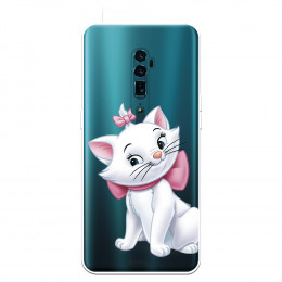 Funda para Oppo Reno 10x Zoom Oficial de Disney Marie Silueta - Los Aristogatos