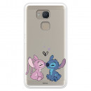 Funda para Bq Aquaris V Plus Oficial de Disney Angel & Stitch Beso - Lilo & Stitch