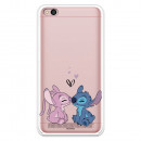 Funda para Xiaomi Redmi 5A Oficial de Disney Angel & Stitch Beso - Lilo & Stitch