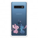 Funda para Samsung Galaxy S10 Plus Oficial de Disney Angel & Stitch Beso - Lilo & Stitch