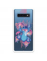 Funda para Samsung Galaxy S10 Plus Oficial de Disney Stitch Graffiti - Lilo & Stitch