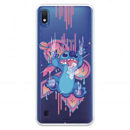 Funda para Samsung Galaxy A10 Oficial de Disney Stitch Graffiti - Lilo & Stitch