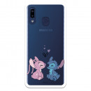 Funda para Samsung Galaxy A20E Oficial de Disney Angel & Stitch Beso - Lilo & Stitch