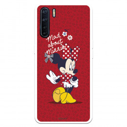 Funda para Oppo A91 Oficial de Disney Minnie Mad About - Clásicos Disney