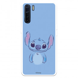 Funda para Oppo A91 Oficial de Disney Stitch Azul - Lilo & Stitch