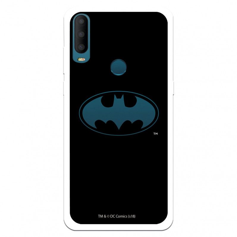 Funda para Alcatel 1S 2020 Oficial de DC Comics Batman Logo Transparente - DC Comics