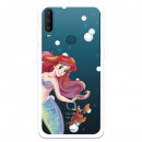 Funda para Alcatel 1B 2020 Oficial de Disney Ariel y Sebastián Burbujas - La Sirenita