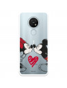 Funda para Nokia 7.2 Oficial de Disney Mickey y Minnie Beso - Clásicos Disney
