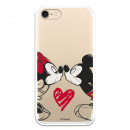 Carcasa Oficial Mikey Y Minnie Beso Clear para iPhone 8- La Casa de las Carcasas