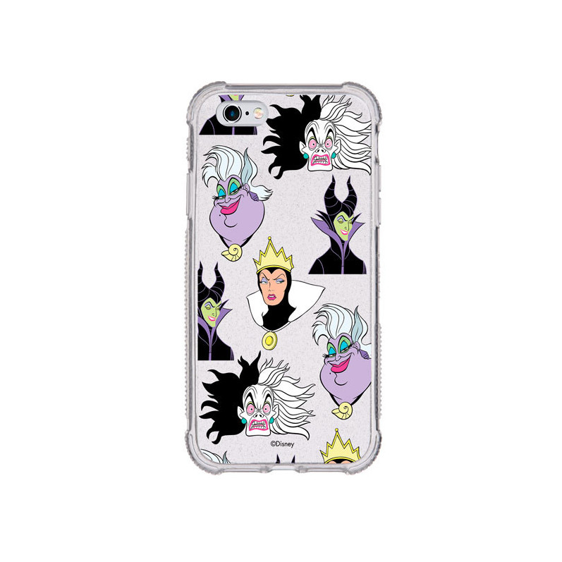 Funda Brillantina para iPhone 6 Oficial de Disney Villanas Patrón - Villanas Disney