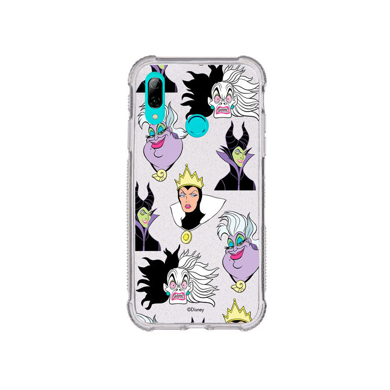 Funda Brillantina para Huawei P Smart 2019 Oficial de Disney Villanas Patrón - Villanas Disney