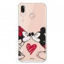 Carcasa Oficial Mikey Y Minnie Beso Clear para Huawei P20 Lite- La Casa de las Carcasas