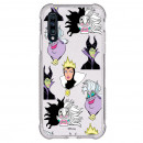 Funda Brillantina para Samsung Galaxy A70 Oficial de Disney Villanas Patrón - Villanas Disney