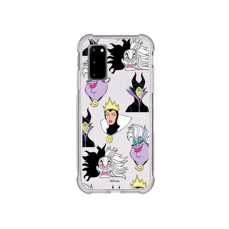 Funda Brillantina para Samsung Galaxy S20 Oficial de Disney Villanas Patrón - Villanas Disney