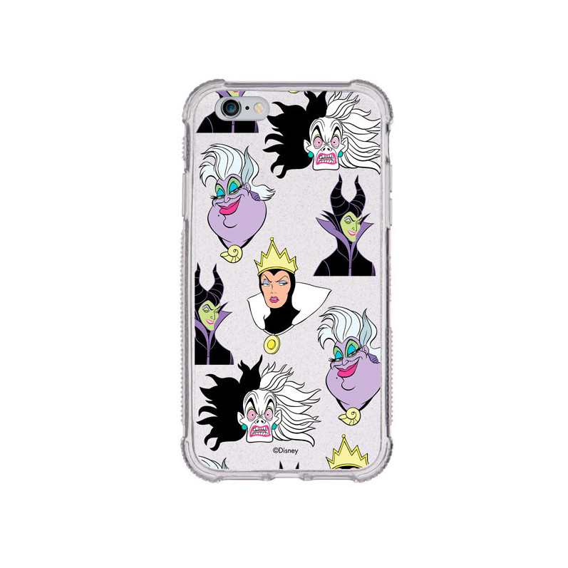 Funda Brillantina para iPhone 6S Plus Oficial de Disney Villanas Patrón - Villanas Disney