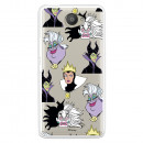 Funda para Bq Aquaris U Oficial de Disney Villanas Patrón - Villanas Disney