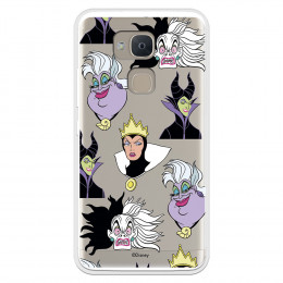 Funda para Bq Aquaris V Plus Oficial de Disney Villanas Patrón - Villanas Disney