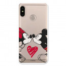 Carcasa Oficial Mikey Y Minnie Beso Clear para Xiaomi Mi A2 Lite- La Casa de las Carcasas