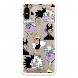 Funda para Xiaomi Redmi 6 Pro Oficial de Disney Villanas Patrón - Villanas Disney