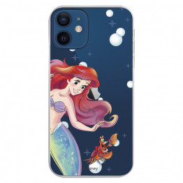 Funda para iPhone 12 Oficial de Disney Ariel y Sebastián Burbujas - La Sirenita