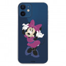 Funda para iPhone 12 Oficial de Disney Minnie Rosa - Clásicos Disney