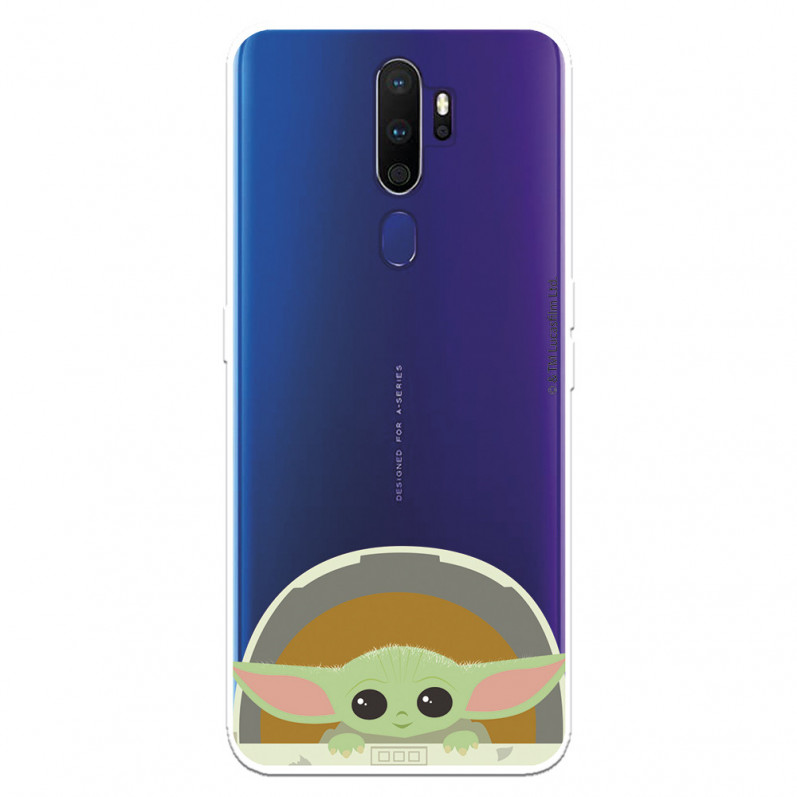 Funda para Oppo A9 2020 Oficial de Star Wars Baby Yoda Sonrisas - The Mandalorian