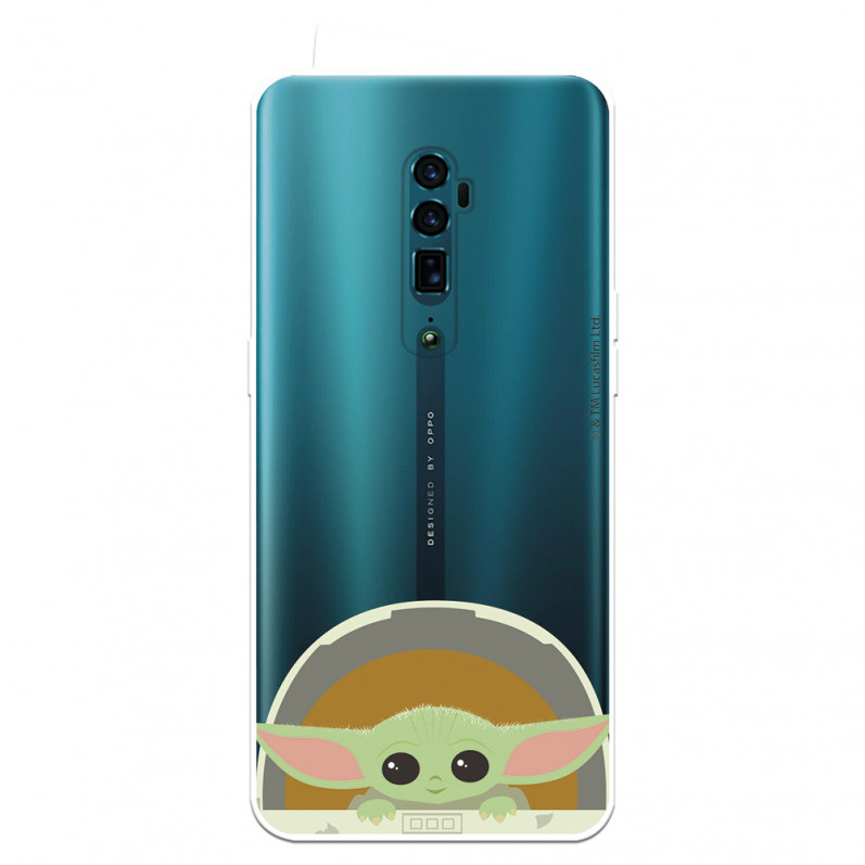 Funda para Oppo Reno 10 X Zoom Oficial de Star Wars Baby Yoda Sonrisas - The Mandalorian