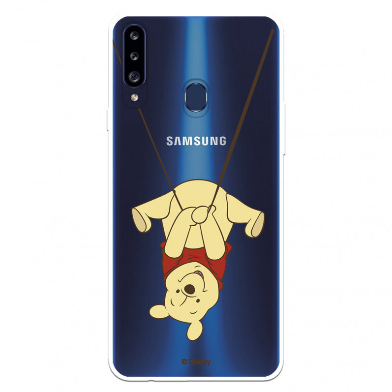 Funda para Samsung Galaxy A20S Oficial de Disney Winnie  Columpio - Winnie The Pooh