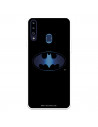 Funda para Samsung Galaxy A20S Oficial de DC Comics Batman Logo Transparente - DC Comics