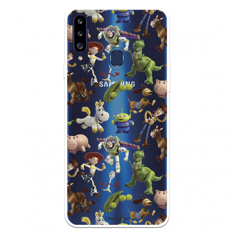 Funda para Samsung Galaxy A20S Oficial de Disney Muñecos Toy Story Siluetas - Toy Story