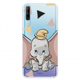 Funda para Honor 9X Oficial de Disney Dumbo Silueta Transparente - Dumbo