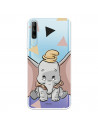 Funda para Honor 9X Oficial de Disney Dumbo Silueta Transparente - Dumbo