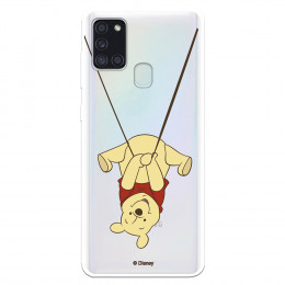 Funda para Samsung Galaxy A21S Oficial de Disney Winnie  Columpio - Winnie The Pooh