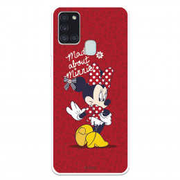 Funda para Samsung Galaxy A21S Oficial de Disney Minnie Mad About - Clásicos Disney