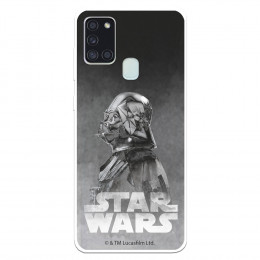 Funda para Samsung Galaxy A21S Oficial de Star Wars Darth Vader Fondo negro - Star Wars