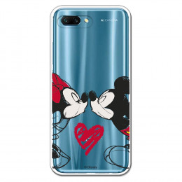 Carcasa Oficial Mikey Y Minnie Beso Clear para Honor 10- La Casa de las Carcasas