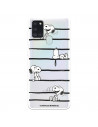 Funda para Samsung Galaxy A21S Oficial de Peanuts Snoopy rayas - Snoopy