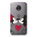 Carcasa Oficial Mikey Y Minnie Beso Clear para Motorola Moto G5- La Casa de las Carcasas