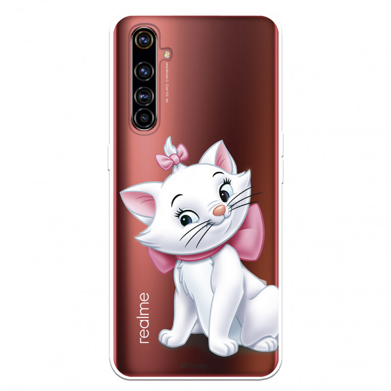 Funda para Realme X50 Pro Oficial de Disney Marie Silueta - Los Aristogatos