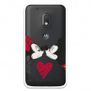 Carcasa Oficial Mikey Y Minnie Beso Clear para Motorola Moto G4 Play- La Casa de las Carcasas