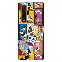 Funda para Oppo Find X2 Pro Oficial de Disney Mickey Comic - Clásicos Disney