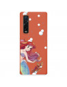 Funda para Oppo Find X2 Pro Oficial de Disney Ariel y Sebastián Burbujas - La Sirenita